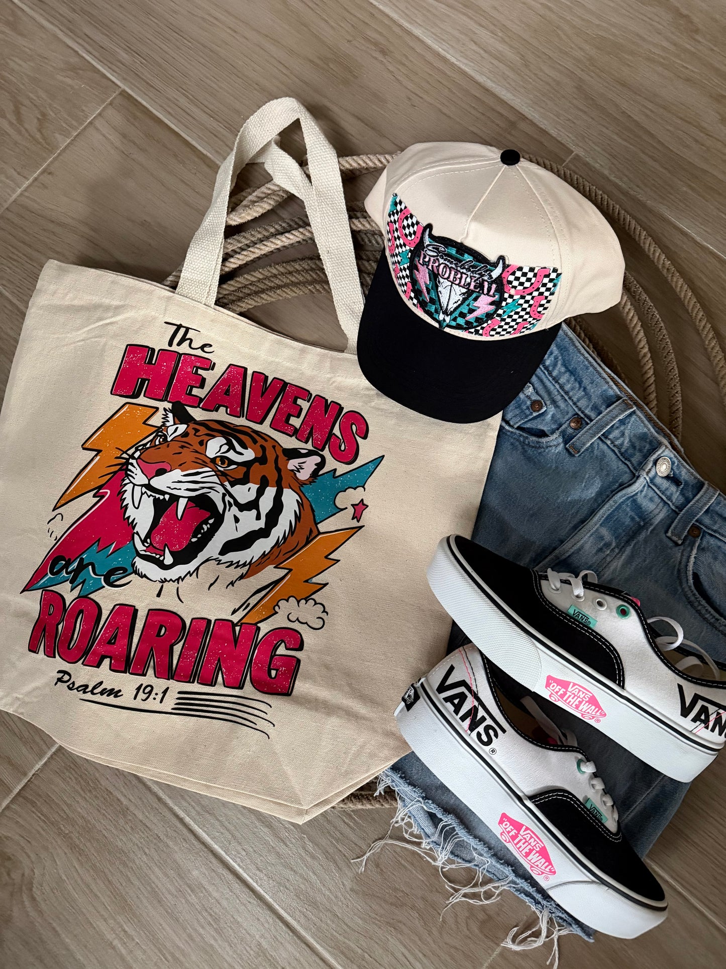 The Heavens are Roaring • Canvas Tote Bag