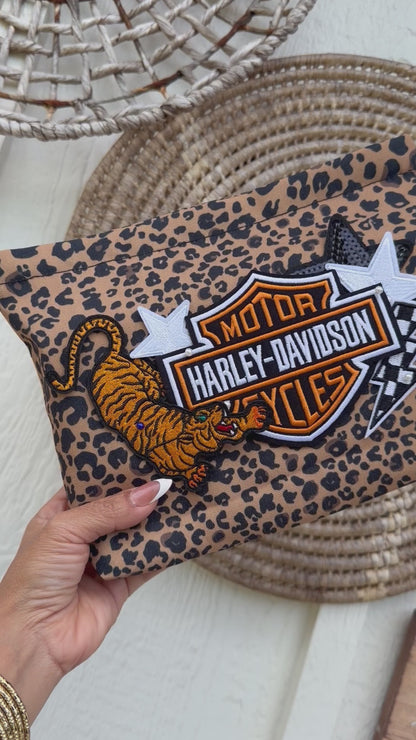 HD Leopard Makeup Bag (brown & black)